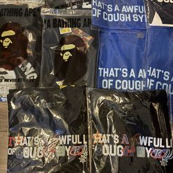 Bape shirts/Cough syrup shirts
