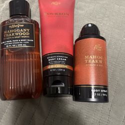 Set Of 3 Bath And Body Work
