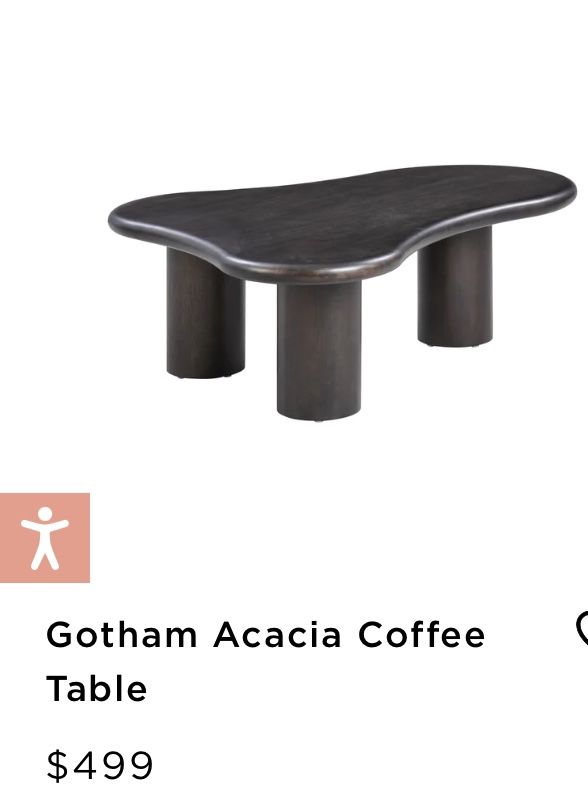 Tov Gotham Acacia Coffee Table