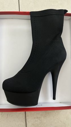 Cloth Stretch High Heels
