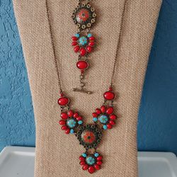 Necklace And Bracelet Set