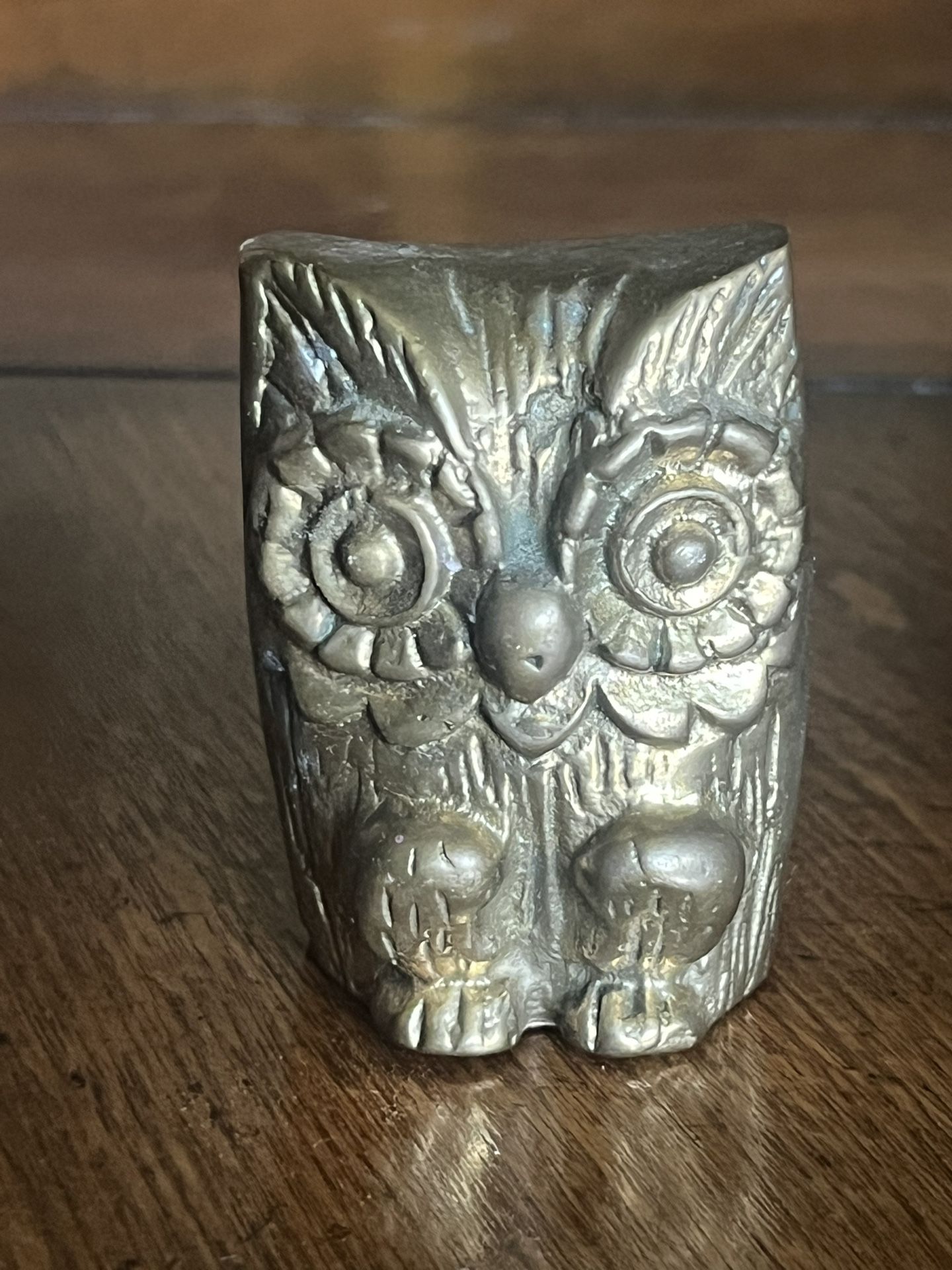 Vintage Bass Owl Paperweight
