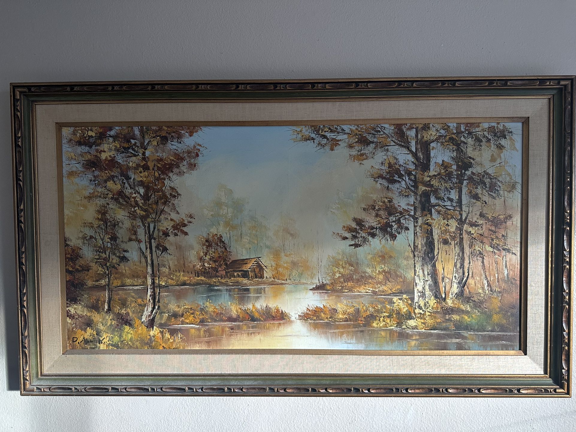 Vintage Pastoral Painting