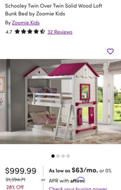 Bunk bed with slide