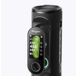 MILESEEY GeneSonic Pro Detachable Golf GPS Speaker- Black color