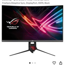 ASUS ROG Strix 31.5” 1440P Curved Gaming Monitor (XG32VQ) - QHD (2560 x 1440), 144Hz, Eye Care, FreeSync/Adaptive Sync, DisplayPort, HDMI, Black