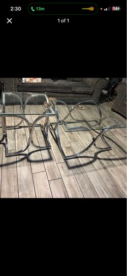 Glass Top Coffee and End Table Se
