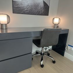 Gray Office Desk