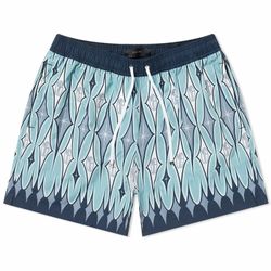 AMIRI FEATHER PRINT SWIM SHORTS