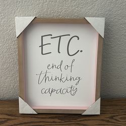 ETC wall decor