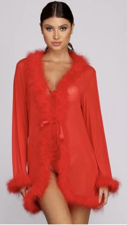 So Seductive Short Mesh Robe