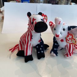 Righty And Lefty Beanie Babies
