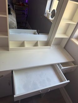 Vanity with storage seat