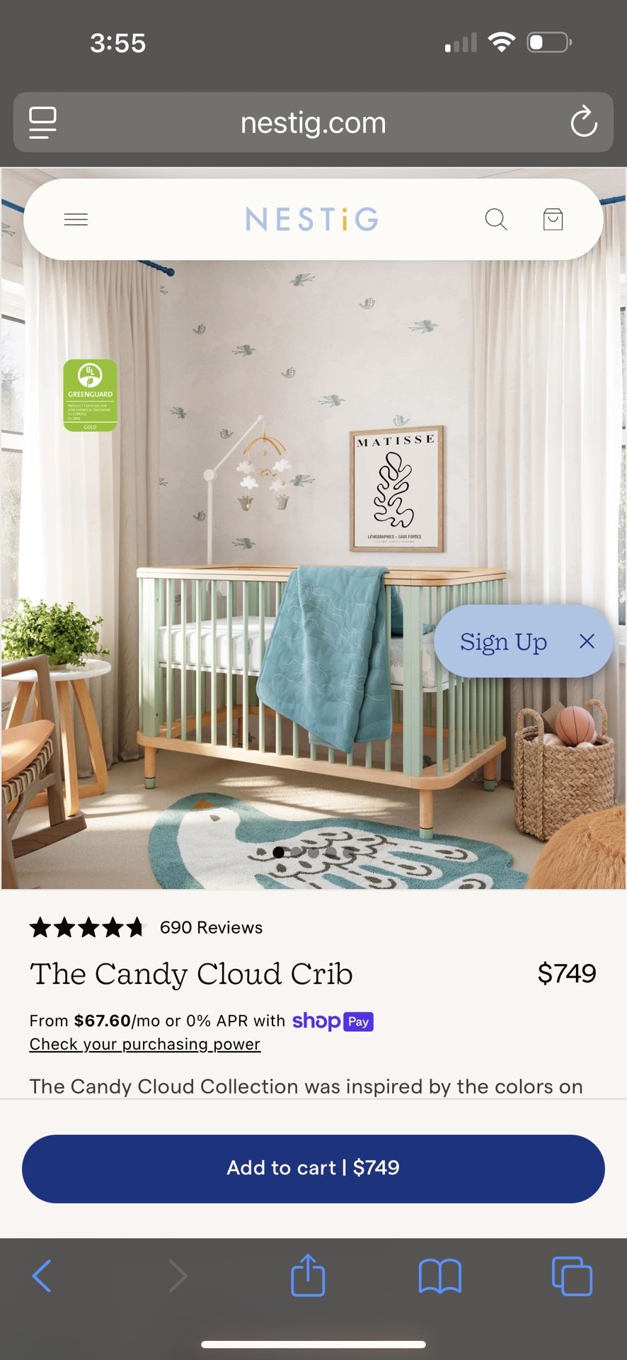 The Candy Nestig Crib