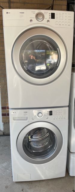 LG Frontload Stackable Washer And Electric Dryer Set (Free Delivery Installation Warranty)