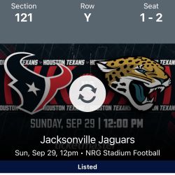 Texans Vs Jaguars Sept 29