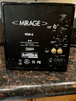 Mirage cube powered subwoofer