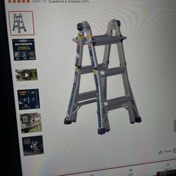 Werner Multi Position Pro Ladder 14ft Type 1AA 375lb Capacity 
