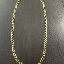14K Gold Cuban Link Chain 24 Inches