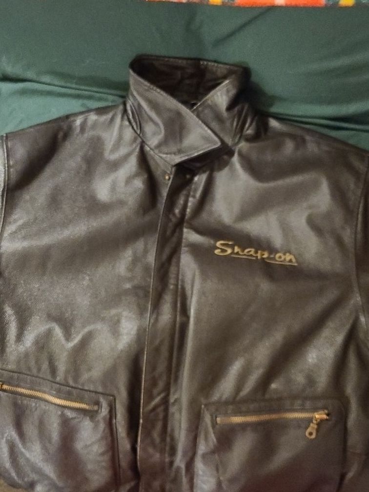 Leather Jacket Snap On Is The Brand