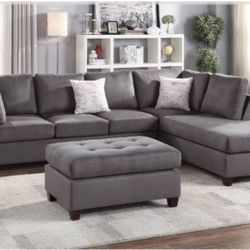 Sectional Sofa + Ottoman