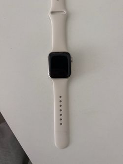 Apple Watch with White Sport Band