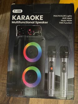 Karaoke Machine/Multifunctional Speaker, Model T-08,