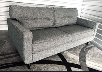 Nice Comfy XL 7 Foot Gray  Couch! 