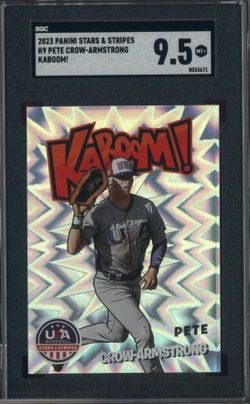 2023 Pete Crow-Armstrong KABOOM! Rookie Card SGC 9.5 Panini Stars & Stripes #K9 RC PCA