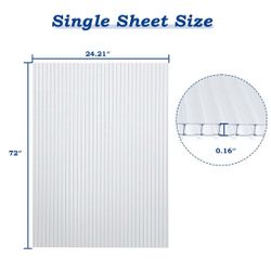 6-Piece Polycarbonate Clear Sheets for Greenhouse