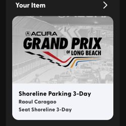 Long Beach Grand Prix Shoreline Parking For Sunday Only