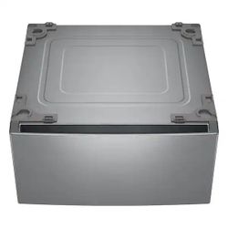 LG 27 in. Laundry Pedestal in Gray Graphite Steel with Drawer