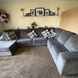 Large Gray Sectional 