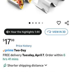 Stainless Steel Taco Holder Stand