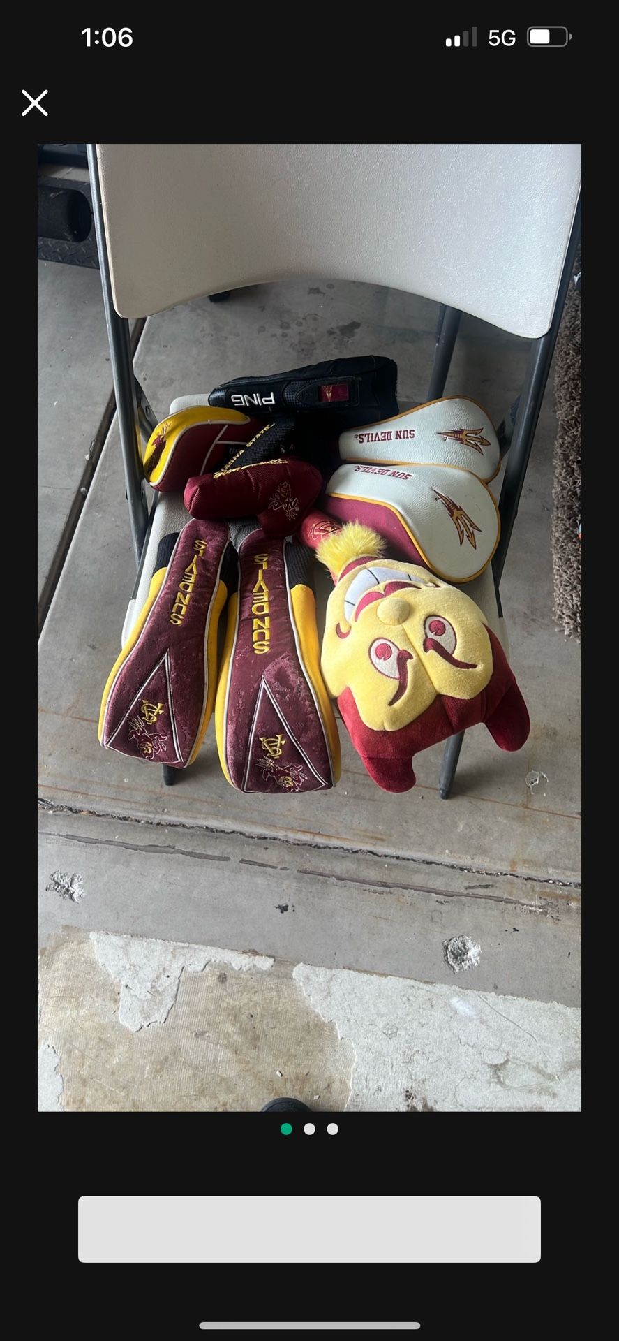 ASU Cart Bag & Golf Club Head Covers