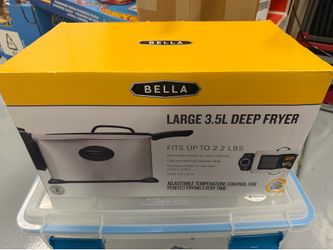 Bella 3.5L Deep Fryer Stailness steel and Black