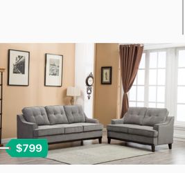 Clearance: Brand New Grey Sofa $50 Down Takes It Home!