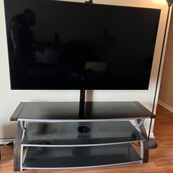 LG 65” TV With Stand And Govee Backlight