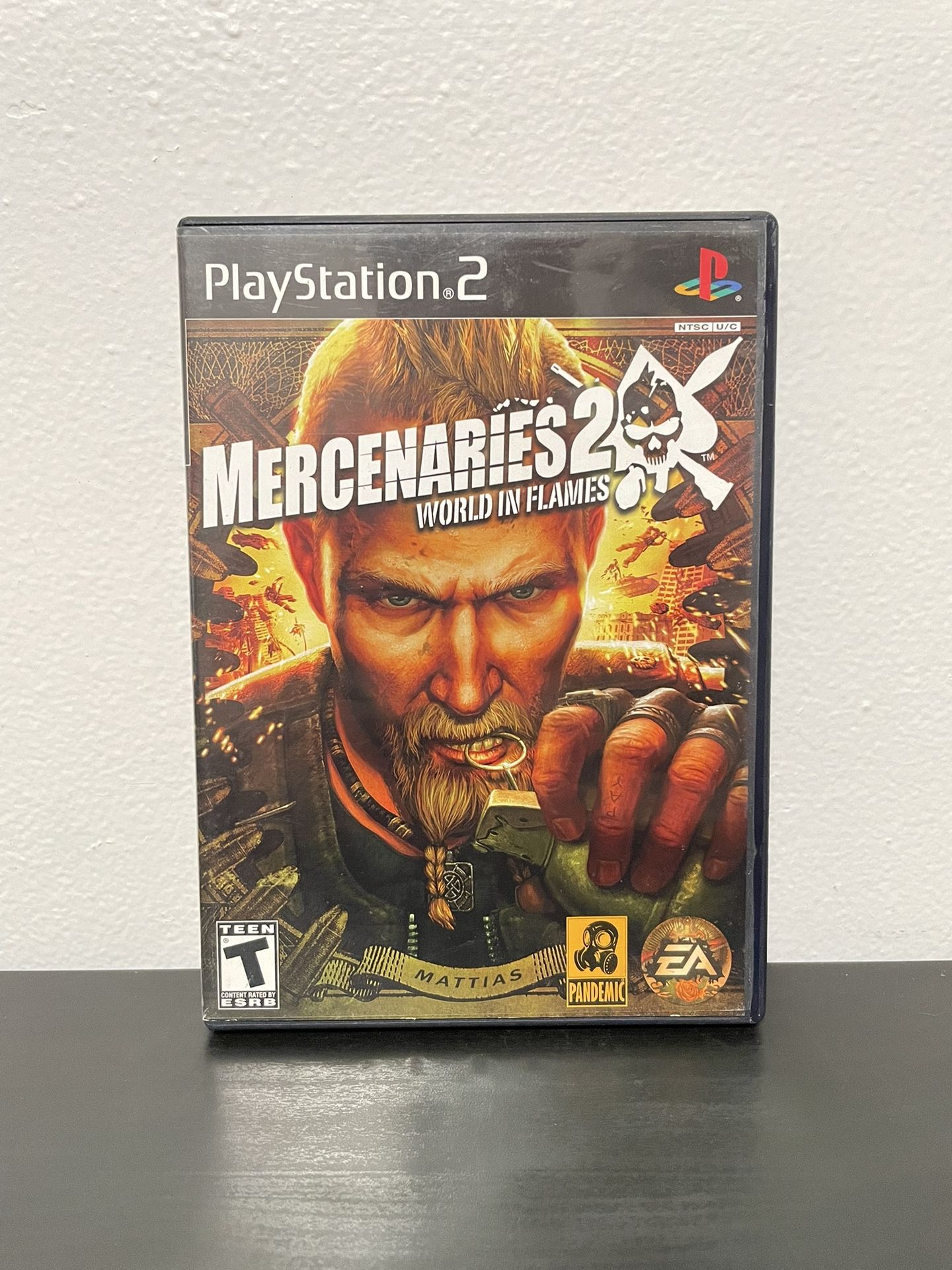 Mercenaries 2 World In Flames PS2 PlayStation 2 Video Game CIB 2008