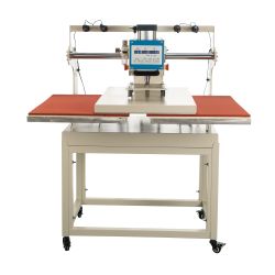 20 x 28 pneumatic up sliding dual platen heat press machine with infrared positioning