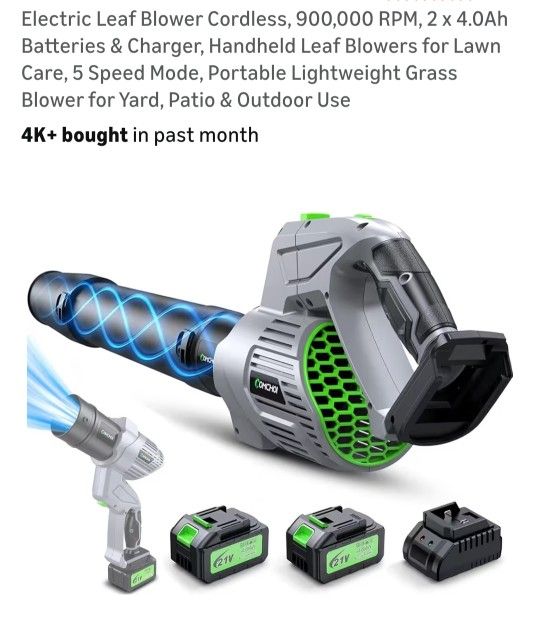 NEW POWERFUL CORDLESS LEAF BLOWER