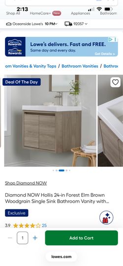 Floating bathroom vanity
