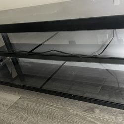 Tv Stand Black 47”w 16”d 19”h