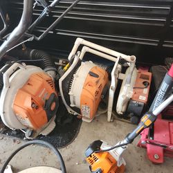 Stihl backpack blowers.