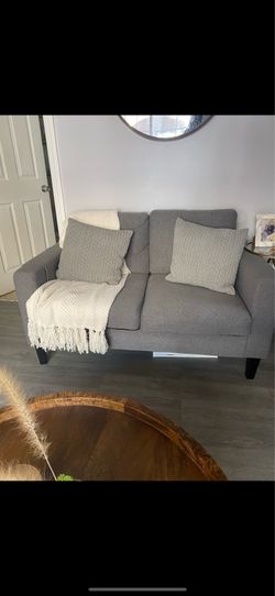 Gray 2 seat small couch