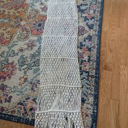 New Macrame 15” X 74” Table Runner