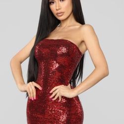 Sequin Mini Dress - Black