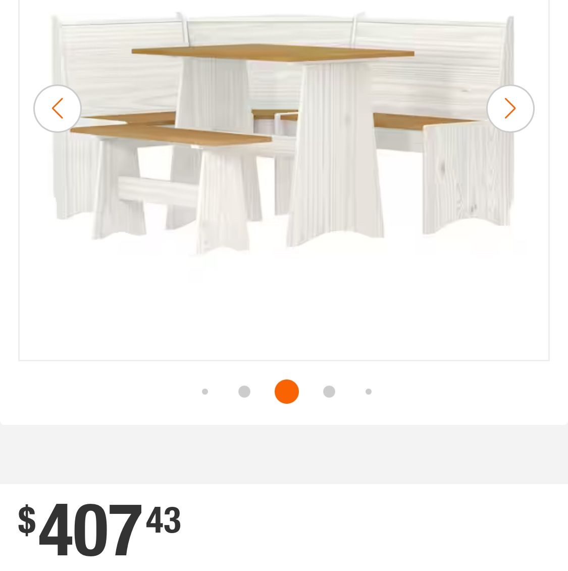 CORNER DINING SET SOME SCUFF )