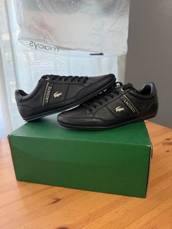 Lacoste Chaymon 0721 Sneakers - Black - Men's Size 9 - Brand New w/ Box