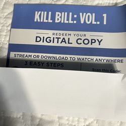 Kill Bill Volume 1 4k Digital Movie
